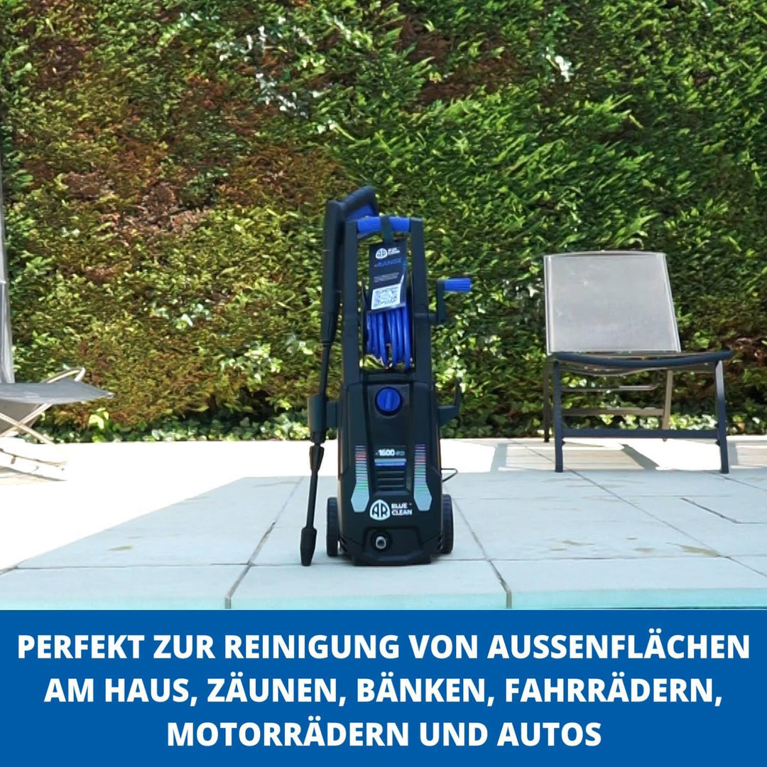 AR Blue Clean Hochdruckreiniger e-1600 HRD mit Rohrreinigersonde (1600 W, 125 bar, 420 l/h) 125 bar