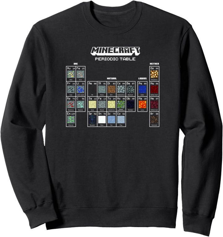Minecraft Periodic Table Of Blocks Sweatshirt