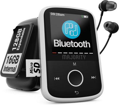 MP3 Player Bluetooth | MP3 Player Kinder 16 GB interner Speicher, erweiterbar 128 GB | Mp 3-Player m