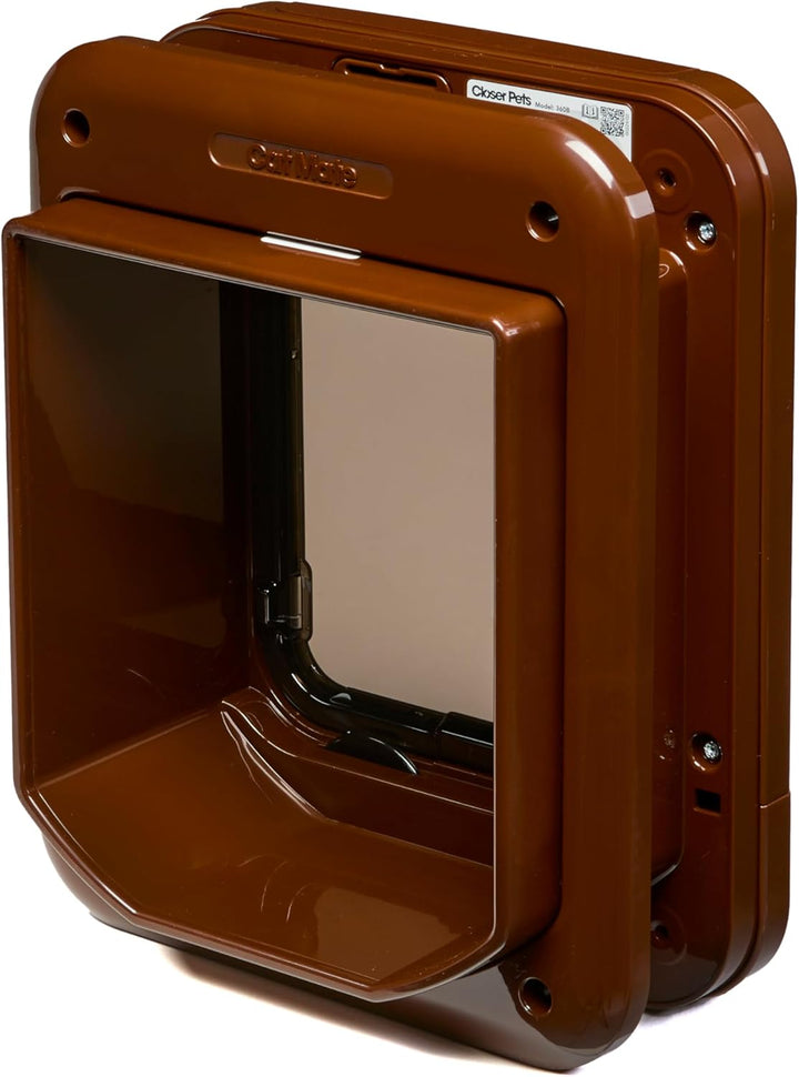 Rosewood 110413 Cat Mate Mikrochip - Katzenklappe, braun, Braun