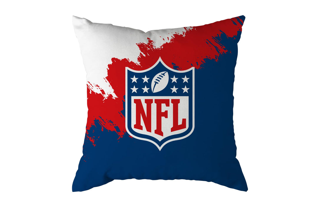 NFL Kissen Shield Schild Logo Football Cushion Brush Pillow Sofakissen 50x50cm