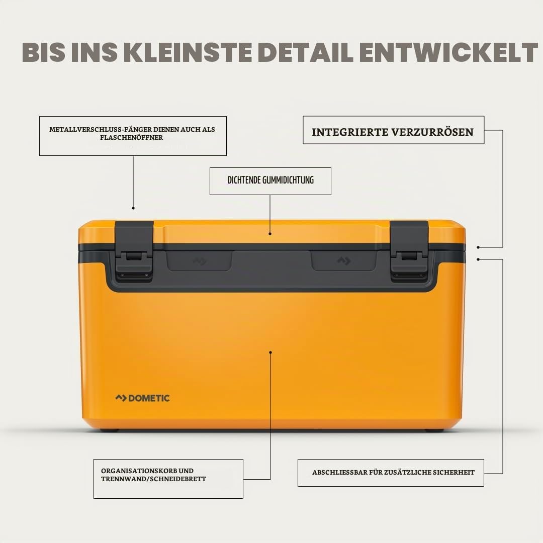 Dometic Recon Hardside - Passive Kühlbox - Effizientes Leichtes Design - Tragbare Thermobox für das
