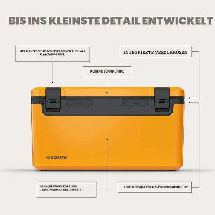 Dometic Recon Hardside - Passive Kühlbox - Effizientes Leichtes Design - Tragbare Thermobox für das