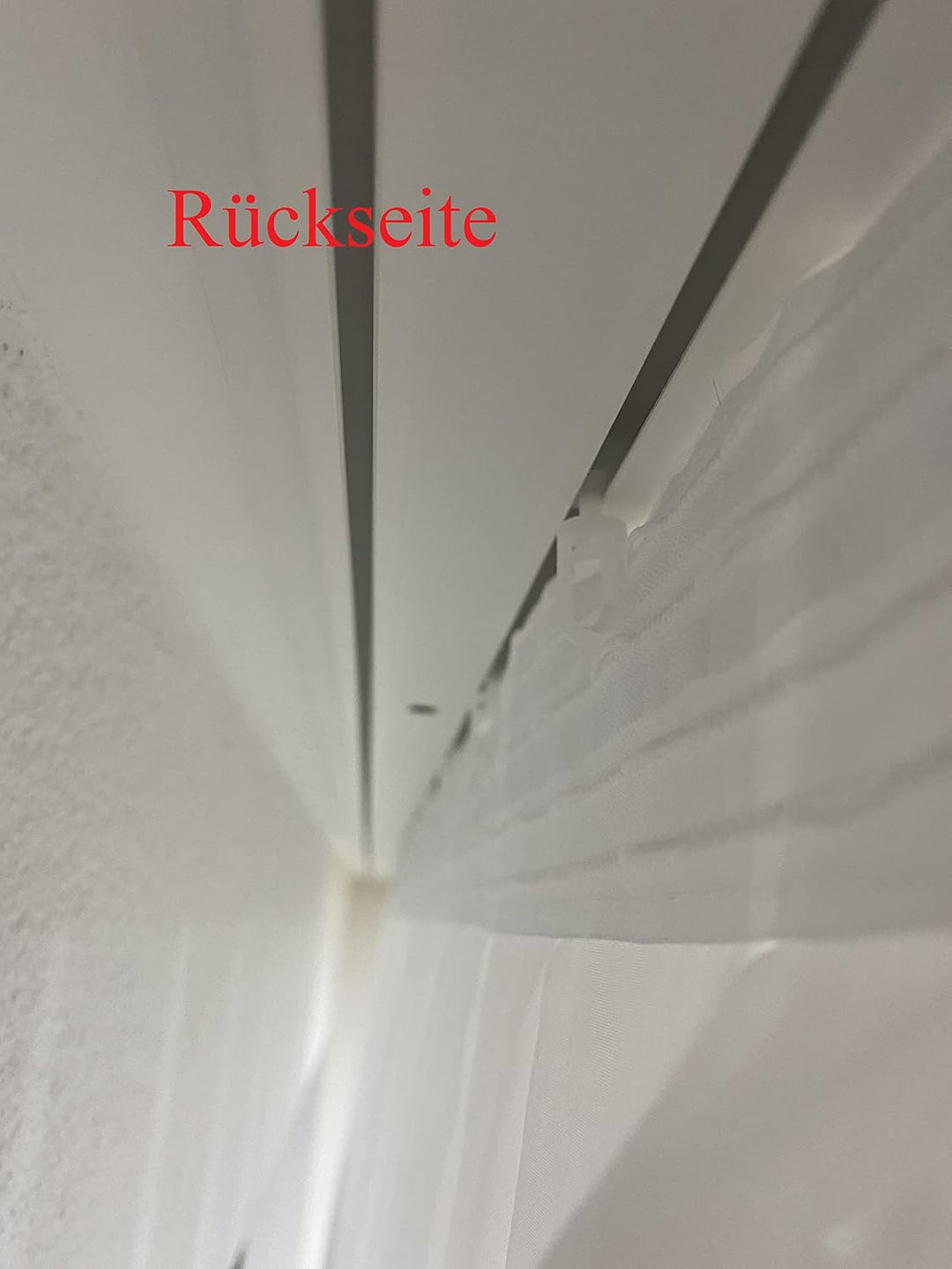 Fertiggardine weiss Store (Breite 260 cm Länge 255 cm), Breite 260 cm Länge 255 cm