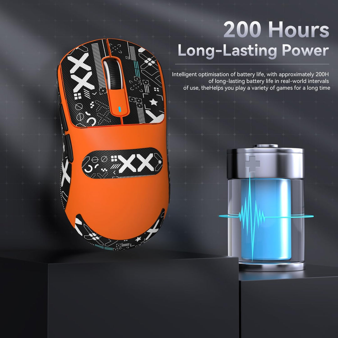 ATTACK SHARK X3 49g Superlight Mouse with Tape, PixArt PAW3395 Gaming Sensor, BT/2.4G Wireless/Wired
