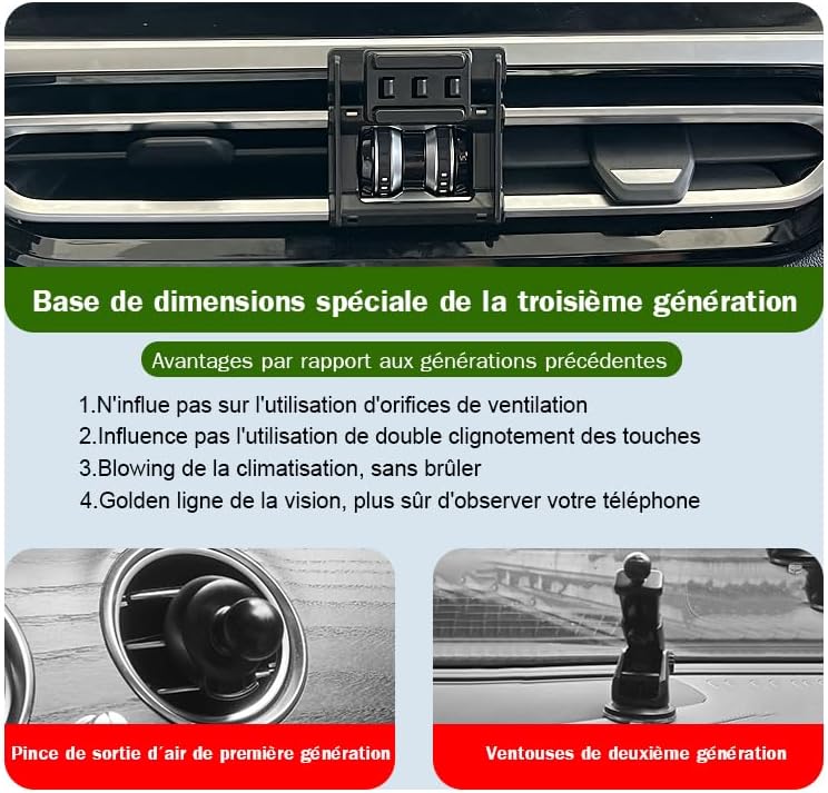 Auto-Handyhalterung für BMW 3er / 4er / i3 / i4 Auto-Zubehör [Nur kompatibel mit BMW G20 G21 G80 G22