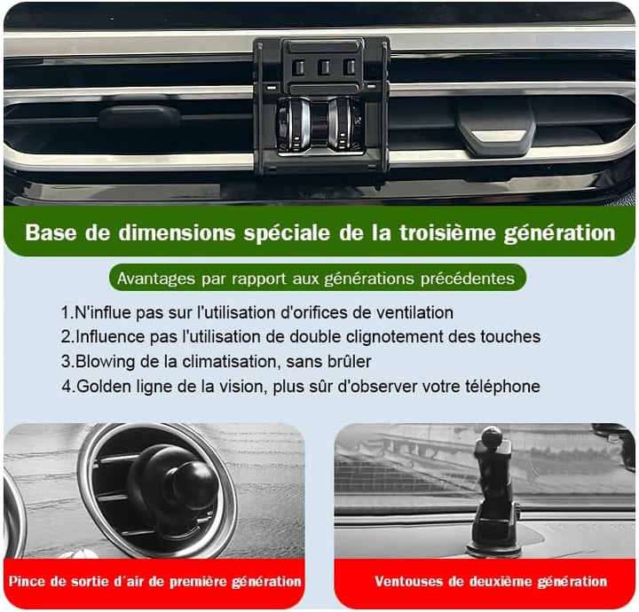 Auto-Handyhalterung für BMW 3er / 4er / i3 / i4 Auto-Zubehör [Nur kompatibel mit BMW G20 G21 G80 G22
