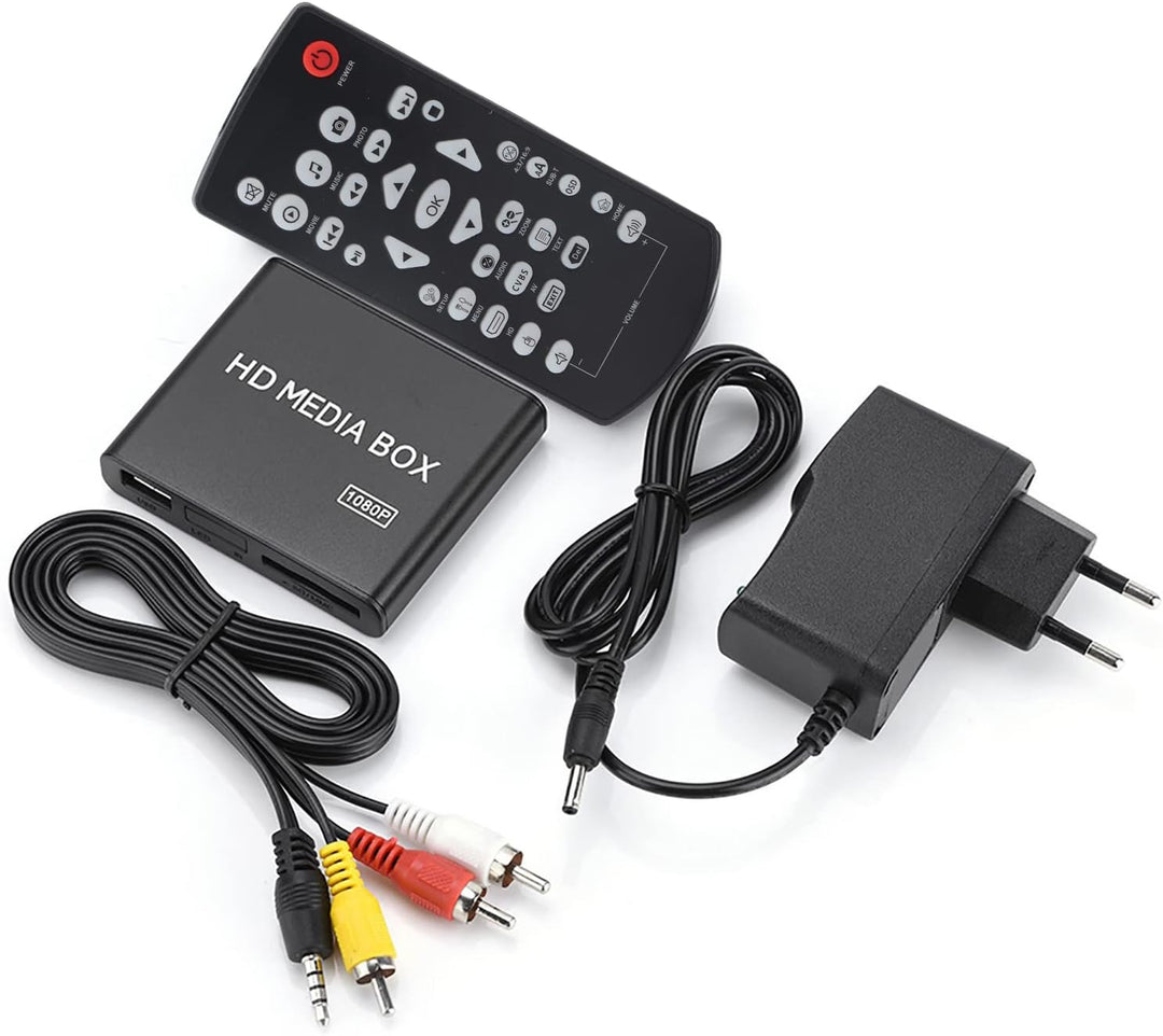 Media Player-Gerät, 1080P Full HD Media Player HDMI Digital Video Media Player Box Unterstützung USB