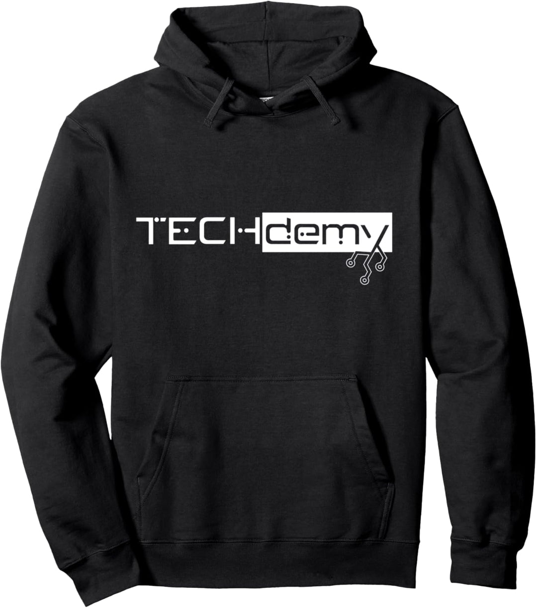 Techdemy Motiv weiss - Akademie für Tech Pullover Hoodie