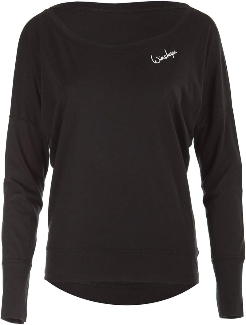 Winshape Damen Ultra leichtes Modal-Longsleeve MCS002 XXL Schwarz, XXL Schwarz