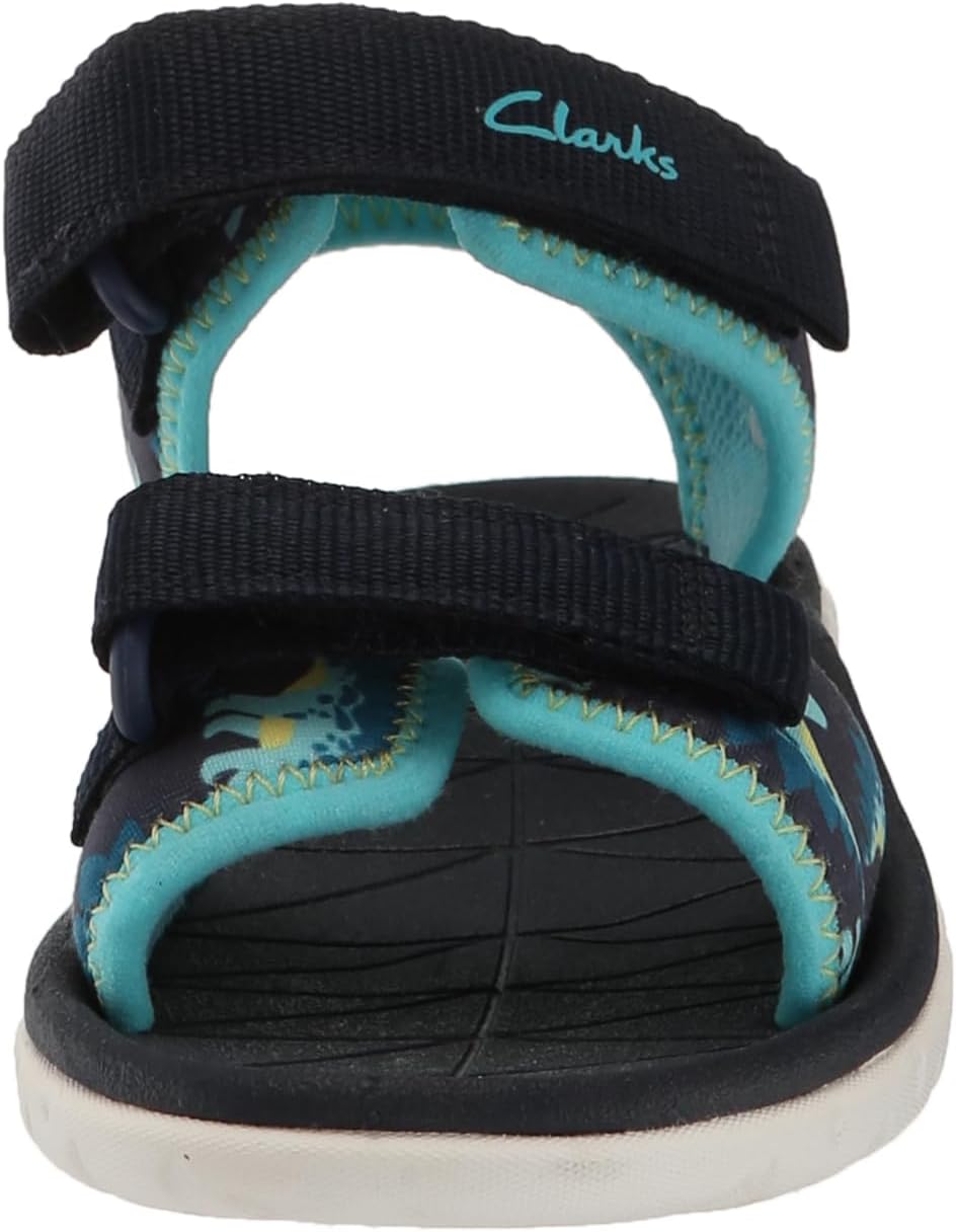 Clarks Mädchen Surfing Tide K Sandal 11.5 Wide Big Kid Marineblau, 11.5 Wide Big Kid Marineblau