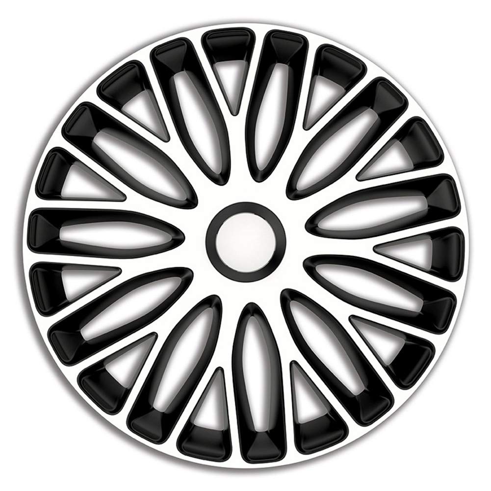 AUTO-STYLE Satz Radzierblenden Mugello 17-Zoll Weiss/Schwarz 17-inch Weiss/Schwarz, 17-inch Weiss/Sc