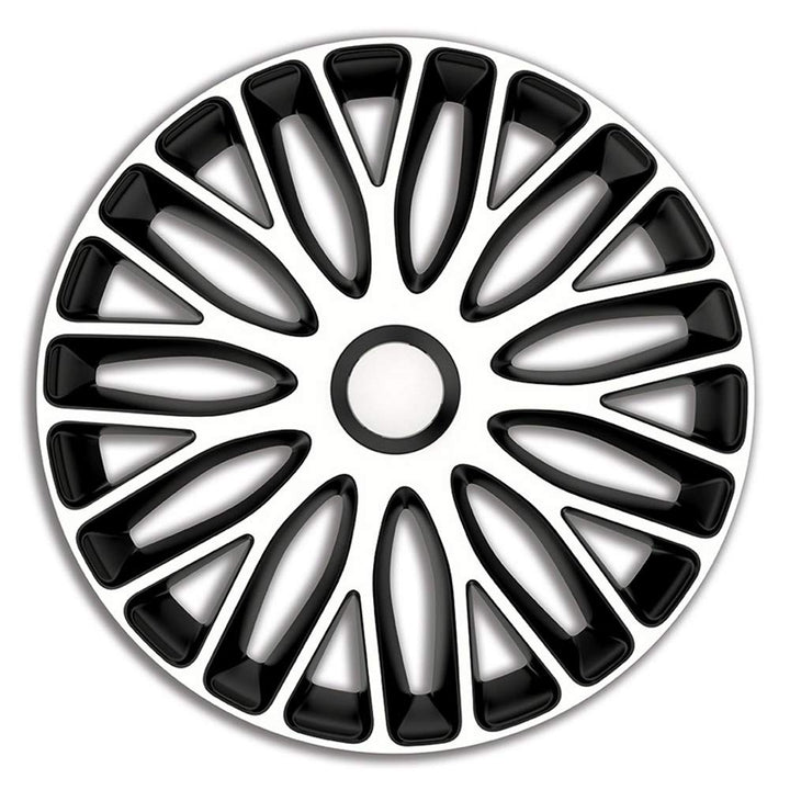 AUTO-STYLE Satz Radzierblenden Mugello 17-Zoll Weiss/Schwarz 17-inch Weiss/Schwarz, 17-inch Weiss/Sc