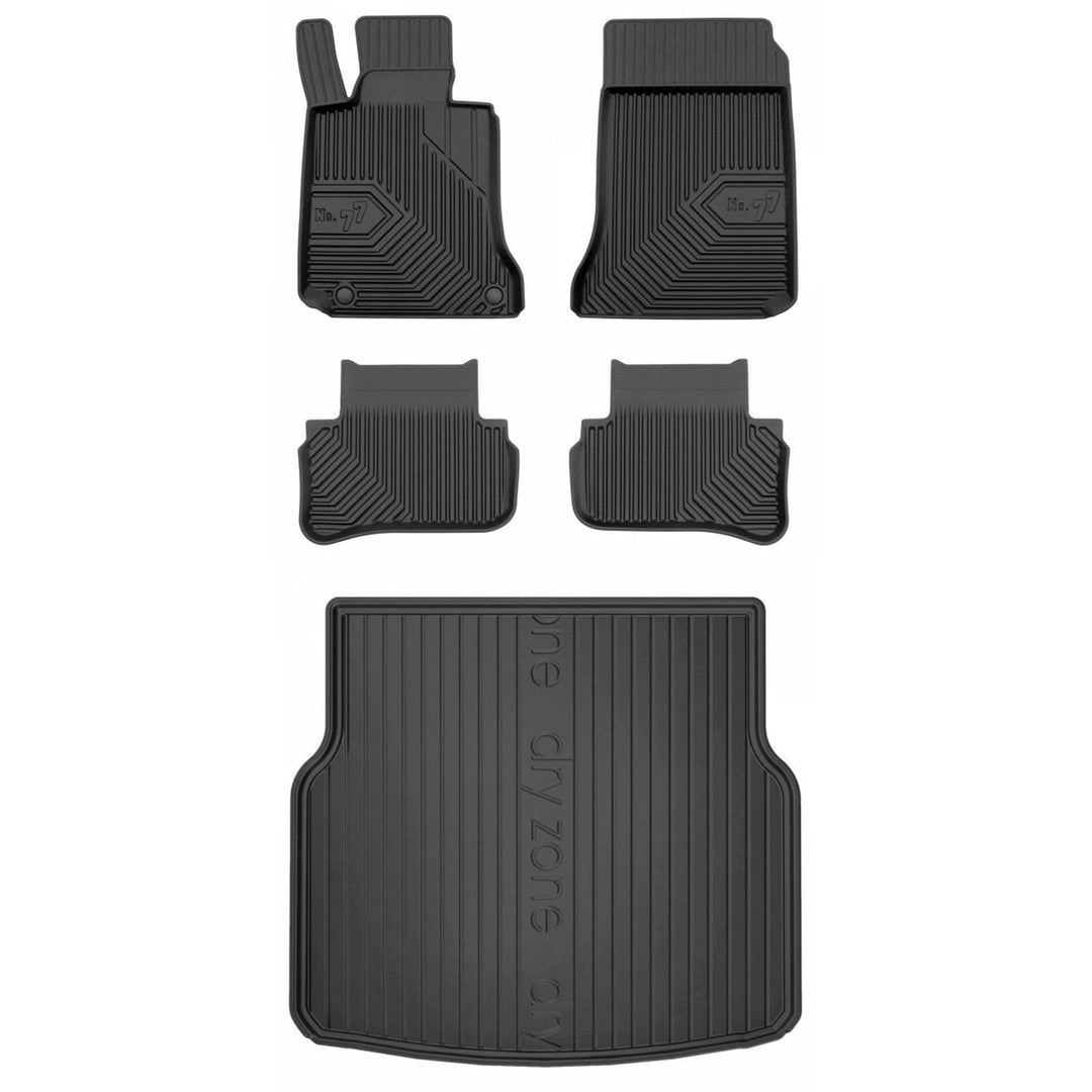 Satz Fussmatten und Gummimatte für Mercedes C S204 2007-2014