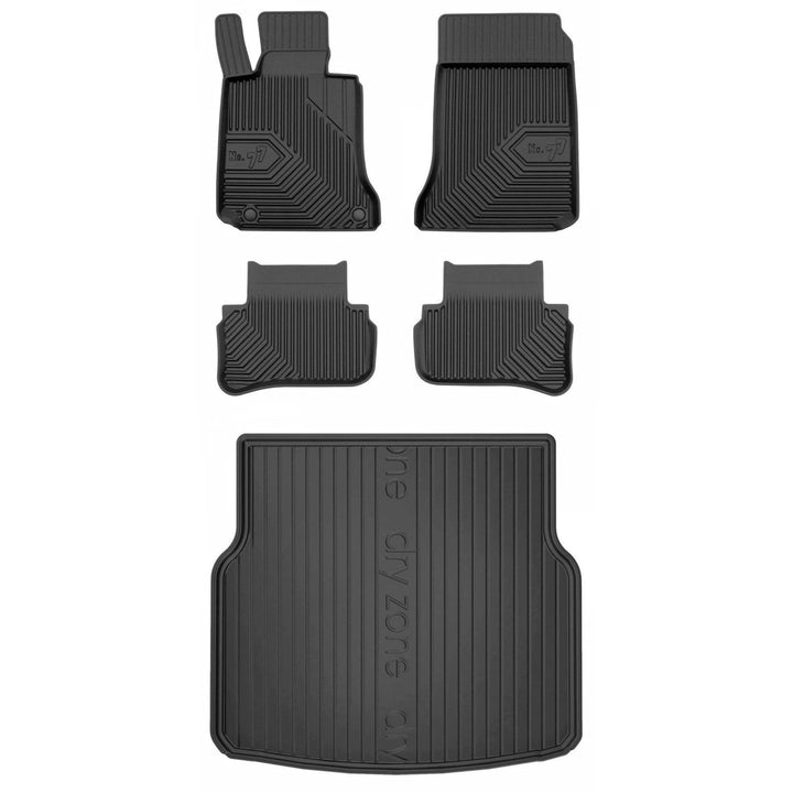 Satz Fussmatten und Gummimatte für Mercedes C S204 2007-2014