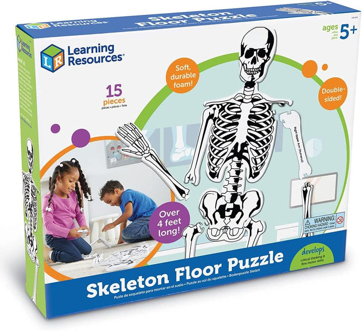 Learning Resources Bodenpuzzle Skelett aus Schaumstoff, Skelett