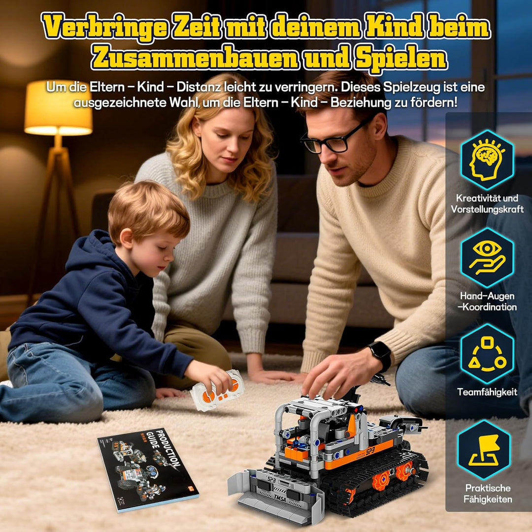 Technik Roboter Kinder, 5-in-1 Ferngesteuerte Robot Programmierbarer mit App & Fernsteuerung, Techni