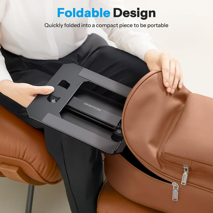 OMOTON Aluminium Laptop Ständer Höhenverstellbar, Ergonomischer Faltbarer Notebook Ständer, Laptop H