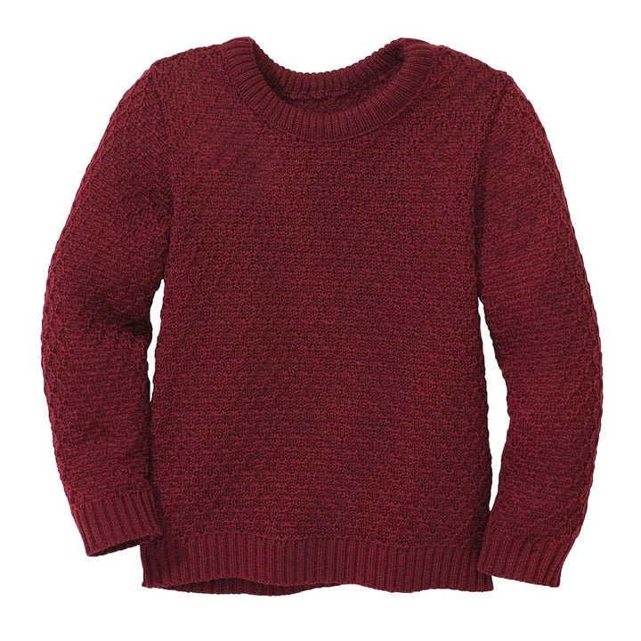 Disana Aran-Pullover Kinder - 100% Bio-Merino – atmungsaktiv & kuschelig warm - Unisex Gr. 86-140 -