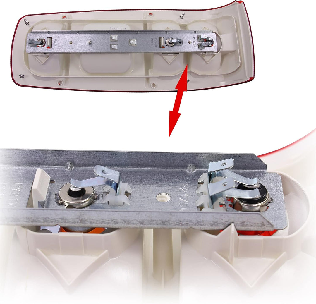 HELLA Rückleuchte - Caraluna I - Glühlampe - 12V - Einbau/geschraubt - nicht SAE/ECE - Lichtscheiben