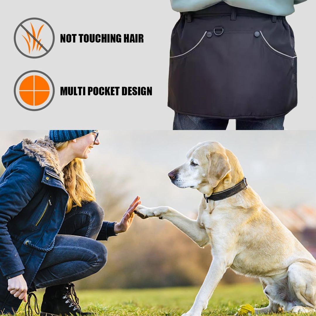 Hundetrainer-Schürze mit Mehreren Taschen und Hüftgurt, verstellbare Hundetrainingshose, wasserdicht
