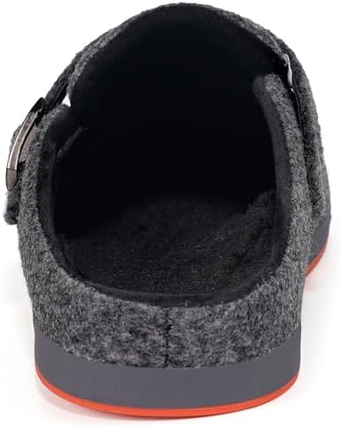 Gaatpot Filzclog Winter Hausschuhe Warme Pantoffeln für Damen Herren,Gr.36-46 36 EU Grau A, 36 EU Gr