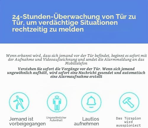 ASHATA 2MP 1080P Digitaler Türspion für die Sicherheit zu Hause, 160-Grad-Türspionkamera mit 4,3-Zol