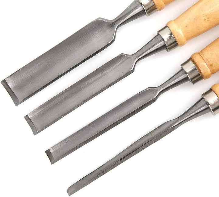 4PCS Holzbearbeitung Stechbeitel Set Für Holz, Stechbeitel Set für Hand Carving Messer Schreiner Wer