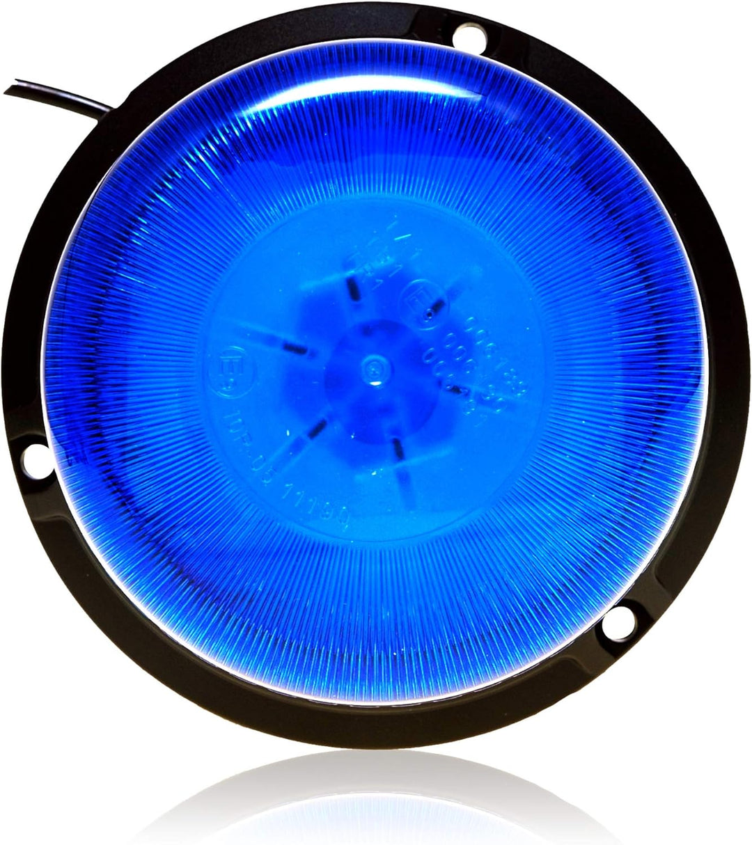 LED-MARTIN® Rundumleuchte XR20 ECO - 12V/24V- Blau - Magnetfuss - 3,5m Kabel - für Polizei, Feuerweh