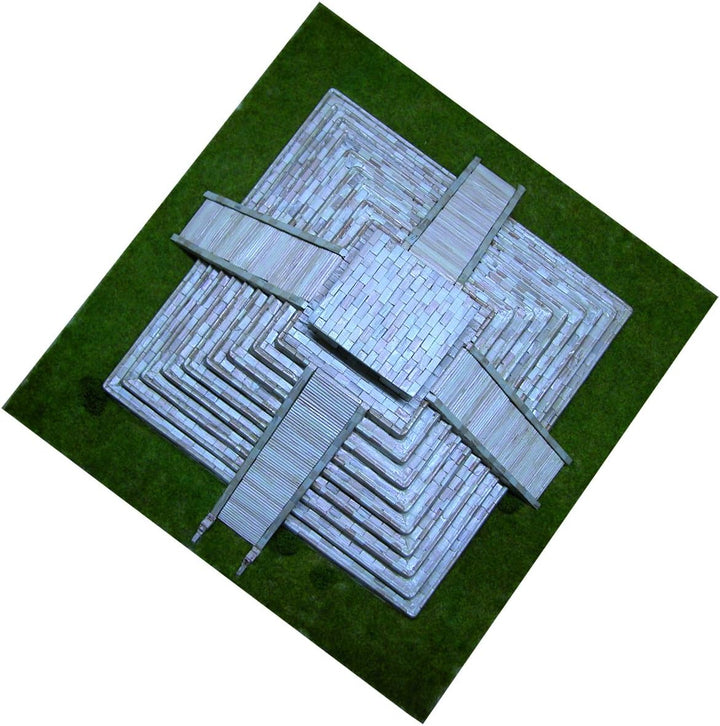 Asiatische aedes1270 37 x 26 x 7 cm Tempel des kukulcan Model Kit