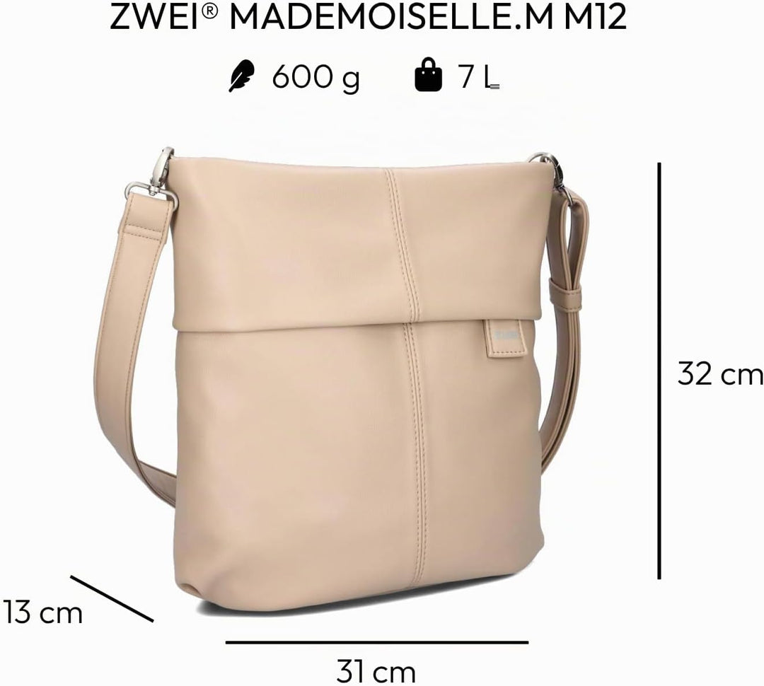 Zwei Damen Mademoiselle M12 Handbag Oat, Oat