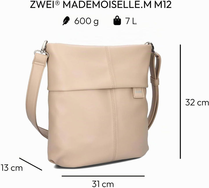Zwei Damen Mademoiselle M12 Handbag Oat, Oat