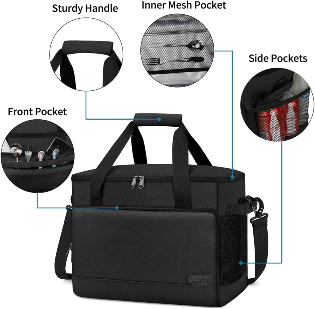 Lubardy 15L Kühltasche Klein 30L Kühltasche Gross Faltbar Kühlkorb Thermotasche Wasserdicht Kühlbox