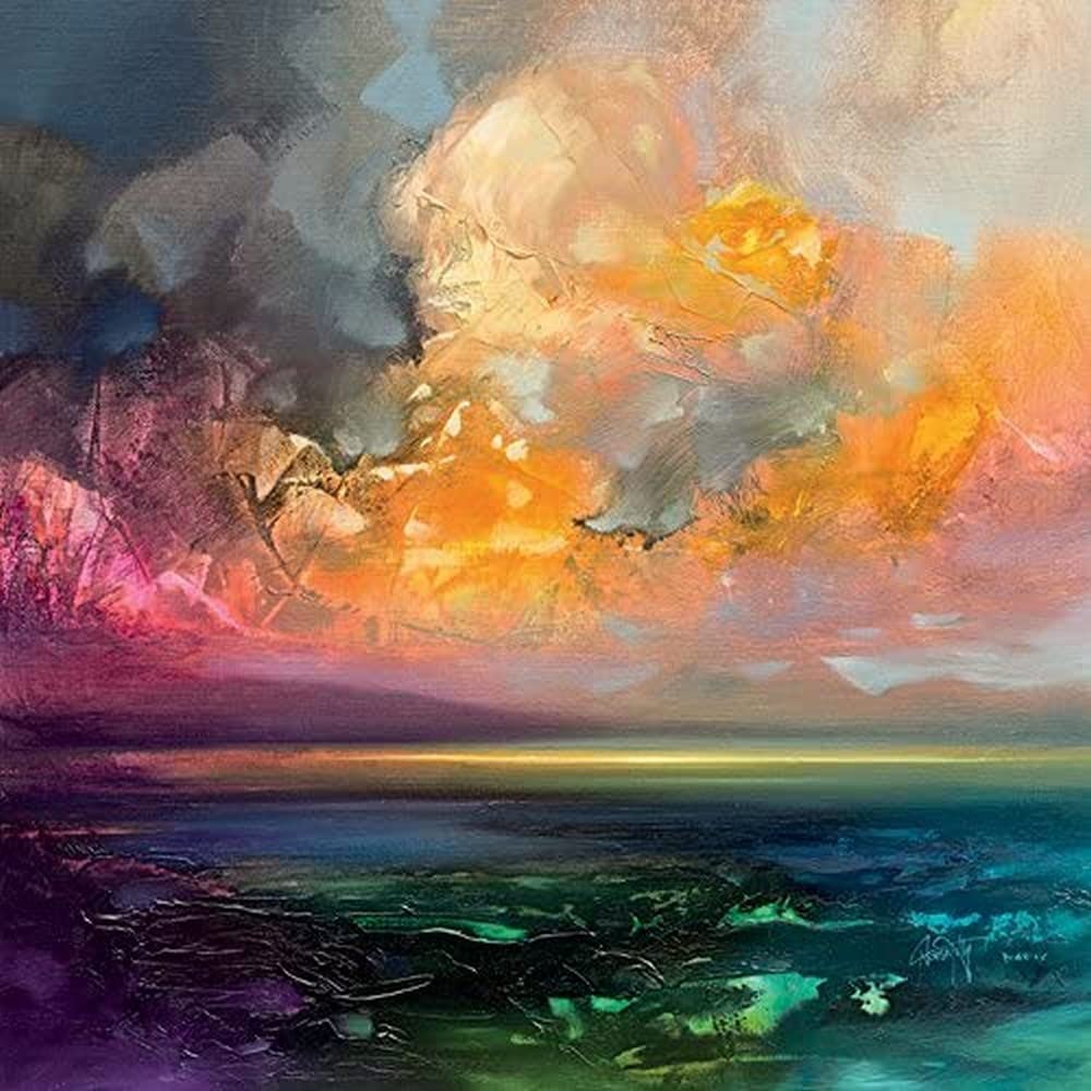 Scott Naismith Leinwanddruck, Baumwolle, Mehrfarbig, 40 x 40 cm