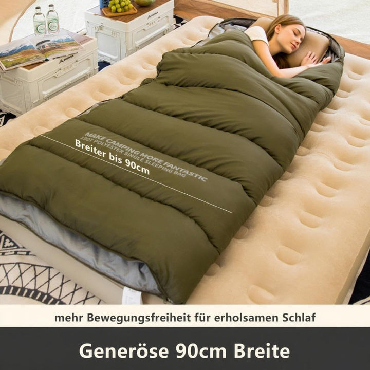 BISINNA Schlafsack Erwachsene Camping Graphene Polyester Geräuscharm - Wasserabweisendes, Atmungsakt