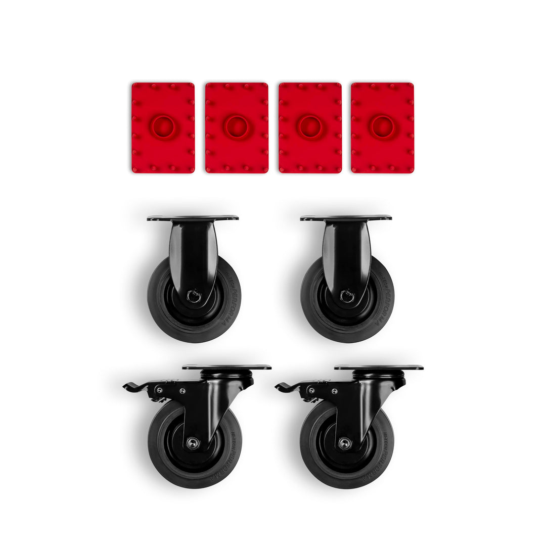 Teufel Räder-Set für ROCKSTER 2 Bluetooth Lautsprecher - Vier Räder für den ROCKSTER 2, Inklusive Vi