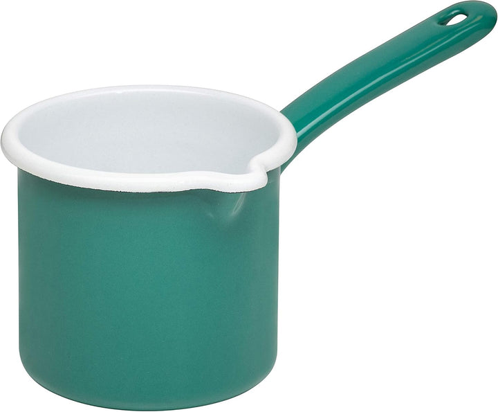 Riess, 0285-111, Schnabeltopf mit Stiel 12cm, 1L, SONDEREDITION NATURE GREEN DARK, Durchmesser 12 cm