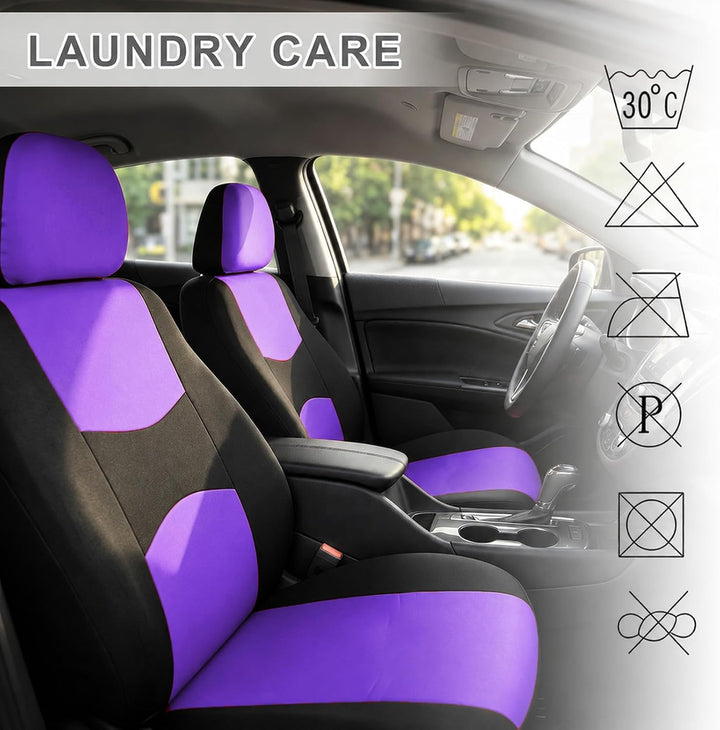 Bocguy Universal Autositzbezüge Set, 5-Sitze Schonbezüge für Autositze Lila, Lila