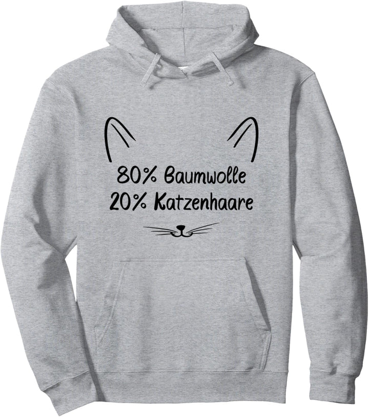 Katzen Pulli 80% Baumwolle 20% Katzenhaare Pullover Hoodie