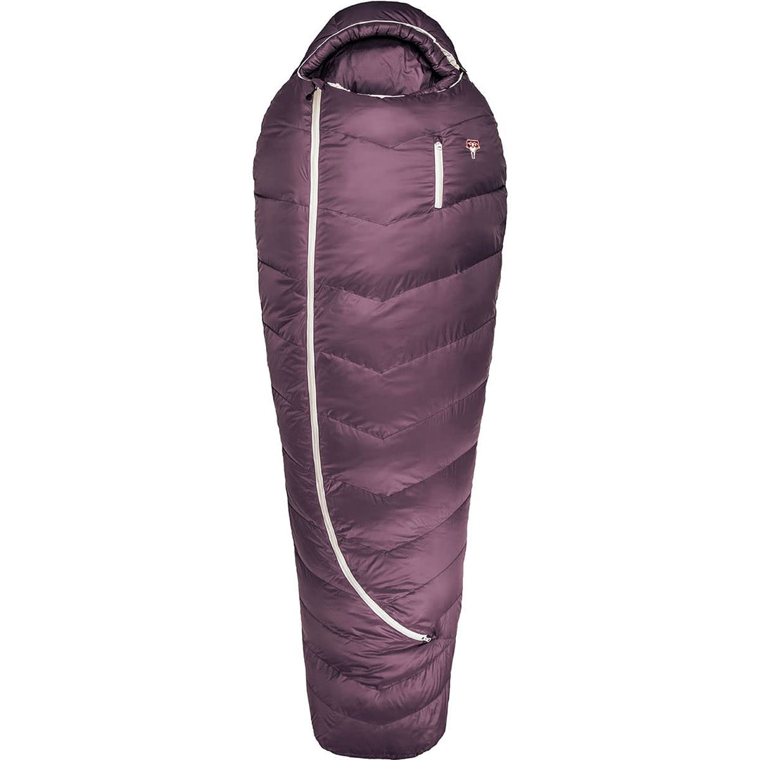 Grüezi-Bag Biopod DownWool Subzero 175 Schlafsack lila Berry Body Height Up to 175 cm, Berry Body He