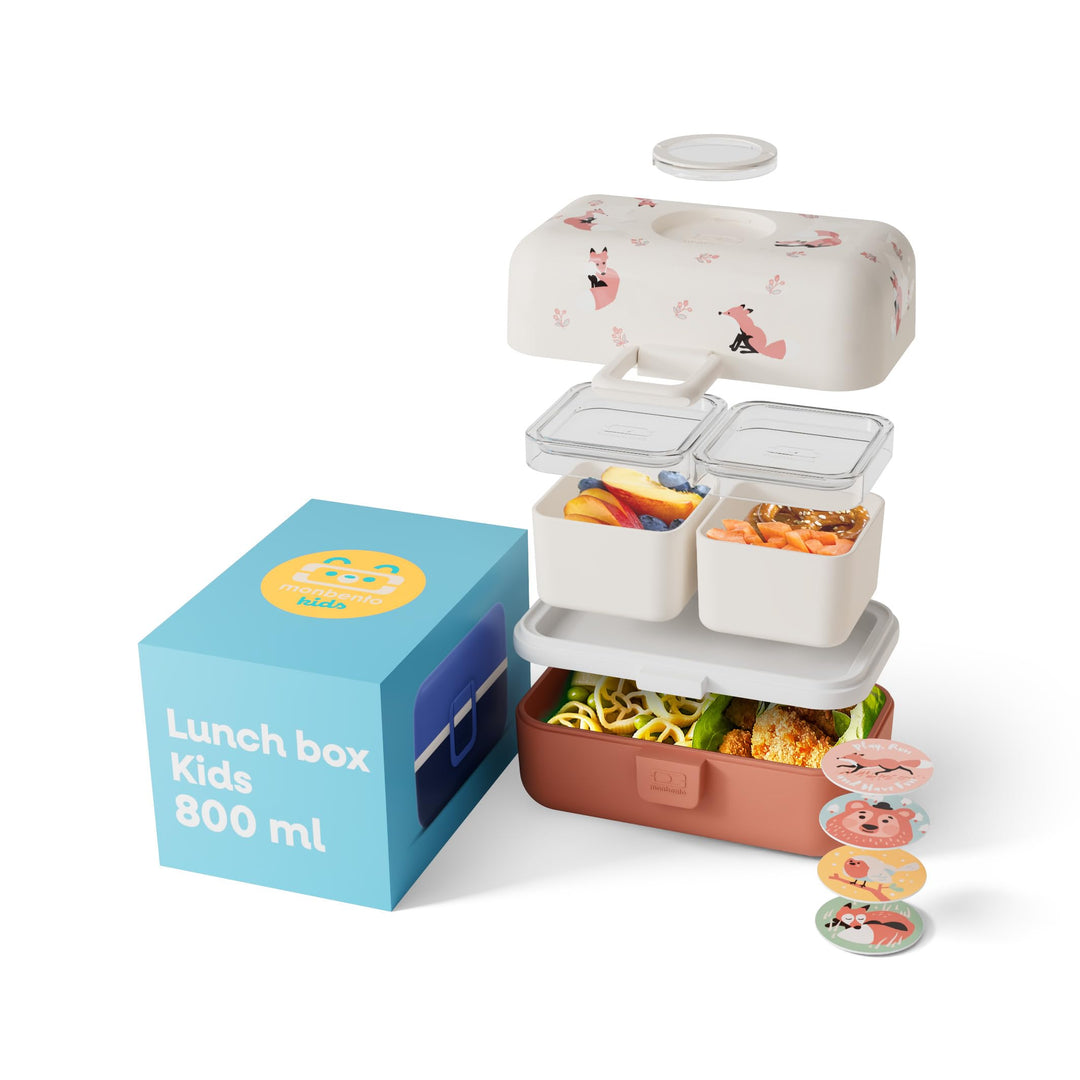monbento - Brotdose Kinder MB Tresor - 3-Fächer Lunchbox für Kinder - Jausenbox Kinder - Ideal für S