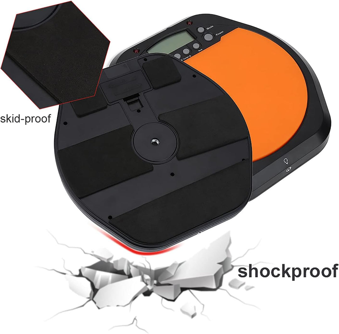 Digital Electronic Drummer Training Übungs-Drum-Pad-Metronom mit Kopfhörer-Musikinstrumentenzubehör