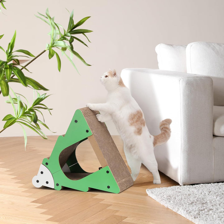 FUKUMARU Kratzbrett Katzen, Hoch Katzenkratzbrett aus Wellpappe, Bergform Vertikale Katzenliege Krat