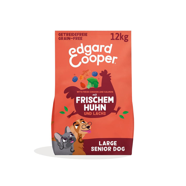 Edgard &amp; Cooper Hundefutter Trocken Getreidefrei Hundefutter Hund Senior Natürliche 12kg Huhn &amp; Lach