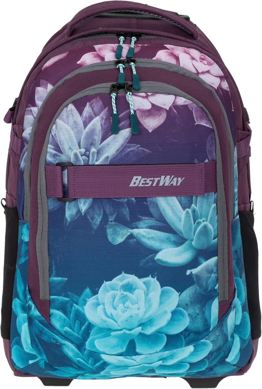 Bestway Trolley Schulrucksack Schultrolley 2 Teile Set Packer Evo inklusive Regenhülle 40244 (Dark F