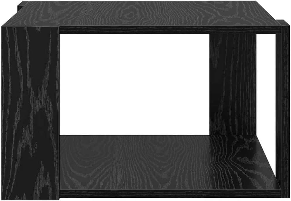 vidaXL Couchtisch Schwarz Eiche 51,5x51,5 x 30cm Holzwerkstoff Zeitgenössisch quadratisch für den Wo