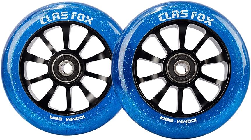 Pro Stunt Scooter Rollen Roller Räder Wheels 100mm EIN Paar mit ABEC-9 Kugellager CNC Metallkern(2 s