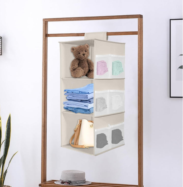 Schrank Organizer Hängend, Hängeregal Stabiler Hängeorganizer Hängeaufbewahrung, Kleiderschrank Orga