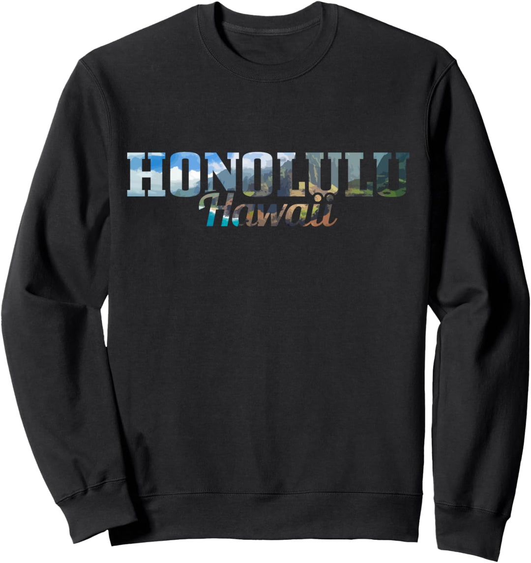 Honolulu Hawaii Surfer Geschenk Souvenir Sweatshirt