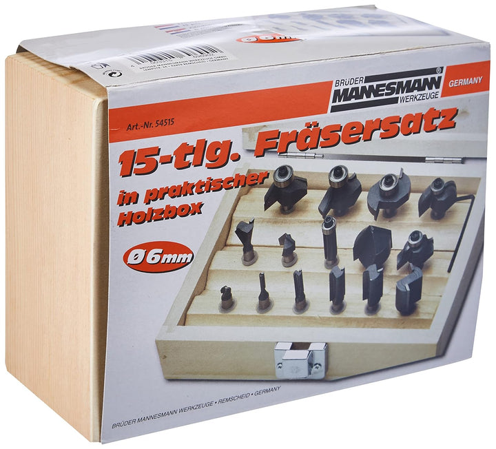 Brueder Mannesmann Werkzeuge M54515 Fräsersatz